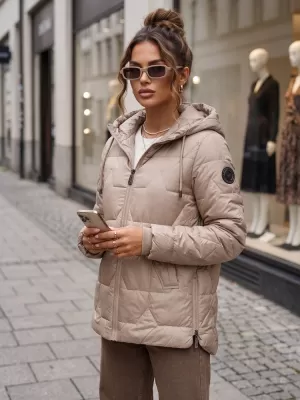 Ženska jakna DSTREET TY5799 KARAMELA