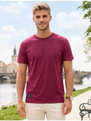 Moška majica s kratkimi rokavi ALTISPORT NP/ALMST20001 BORDO