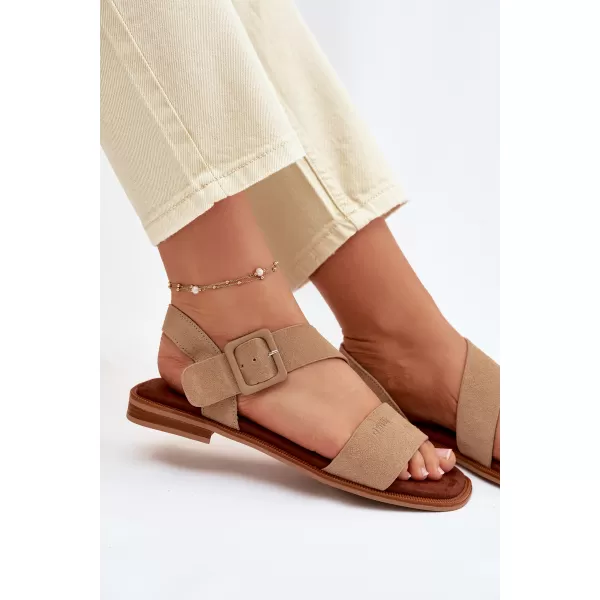  Ženske sandale BIG STAR SHOES TT274491 BEŽ 