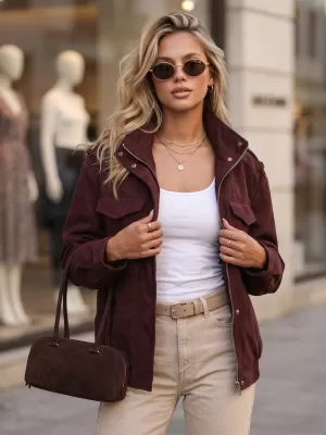 Ženska jakna DSTREET TY5915 BORDO