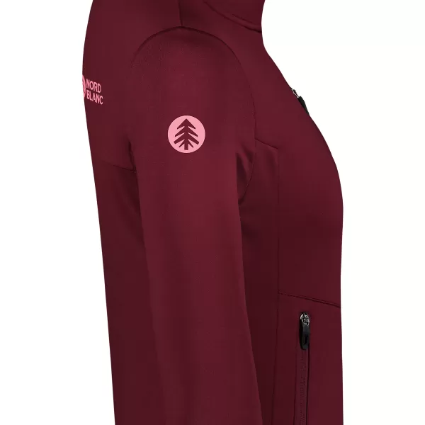  Ženski powerfleece pulover NORDBLANC CRISP NBSFL8338 BORDO 