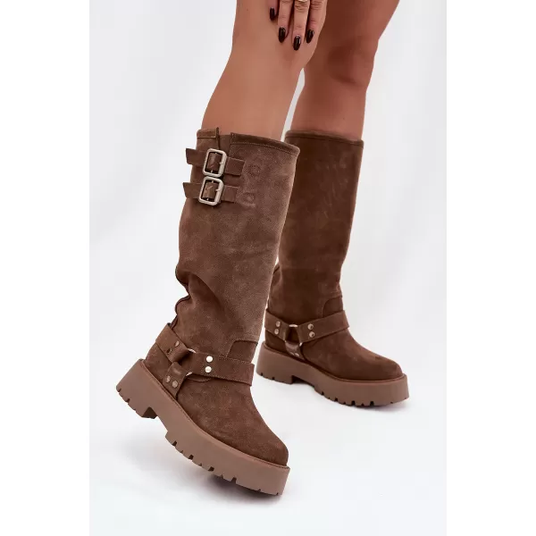  Ženski škornji BIG STAR SHOES OO274A182 BEŽ 