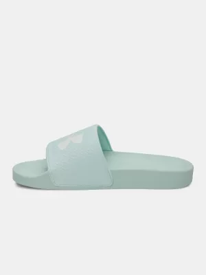 Ženski copati UNDER ARMOUR UA W ARMR SLIDE 6007532-703 ZELENA