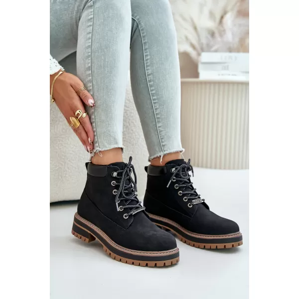  Ženski gležnjarji BIG STAR SHOES OO274A290 ČRNA 