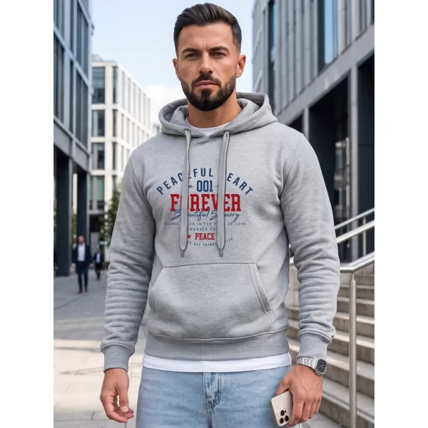  Moški pulover DSTREET NX5150BX-02-09 SVETLO SIVA 