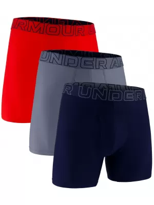 Moške boksarice UNDER ARMOUR UA PERFORMANCE TECH MESH - SOLID 6 -3PK 1383884-600 RDEČA