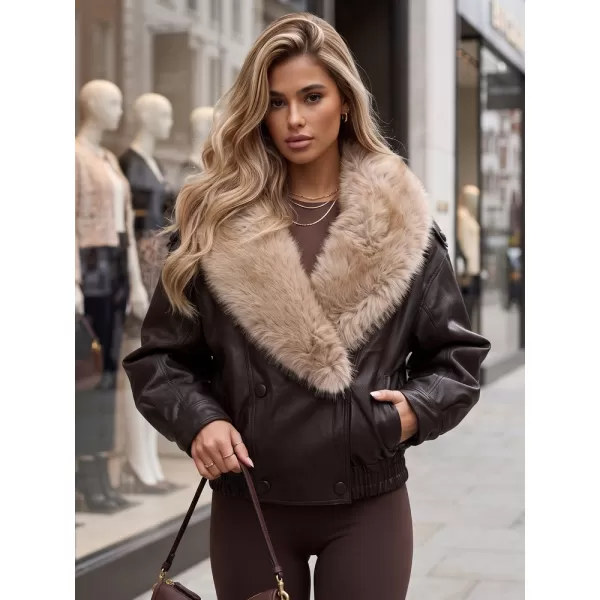  Ženska jakna DSTREET TY6028 RJAVA 