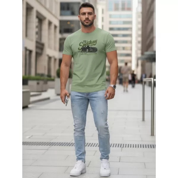  Moška majica s kratkimi rokavi DSTREET NX5089R SVETLO ZELENA 