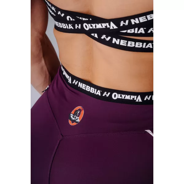  Ženske pajkice NEBBIA OLYMPIA HIGH-WAIST 935 KLARET 