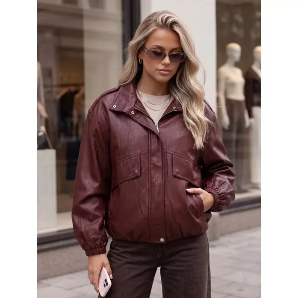  Ženska jakna DSTREET TY6069 BORDO 