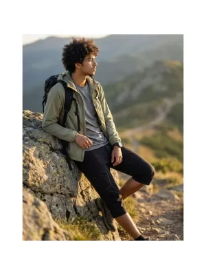 Moške kapri hlače ALPINE PRO WEDER 2 ČRNA