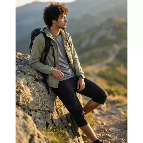  Moške kapri hlače ALPINE PRO WEDER 2 ČRNA 
