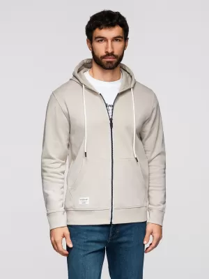 Moški pulover OMBRE OM-SSBZ-0272 SVETLO BEŽ