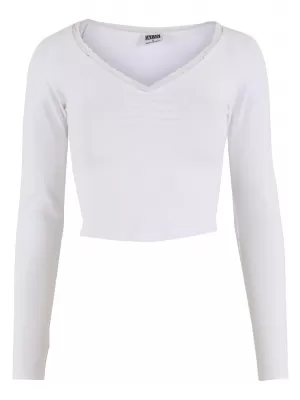Ženska majica s kratkimi rokavi URBAN CLASSICS TB7729-00220 BELA