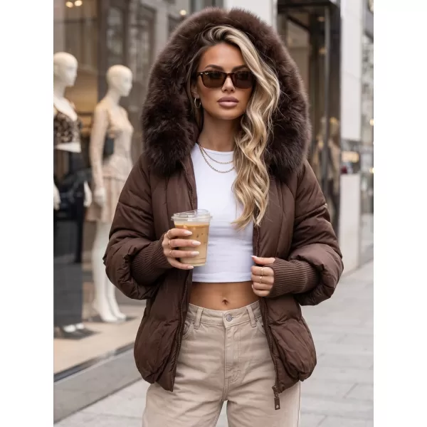  Ženska jakna DSTREET TY5991 RJAVA 
