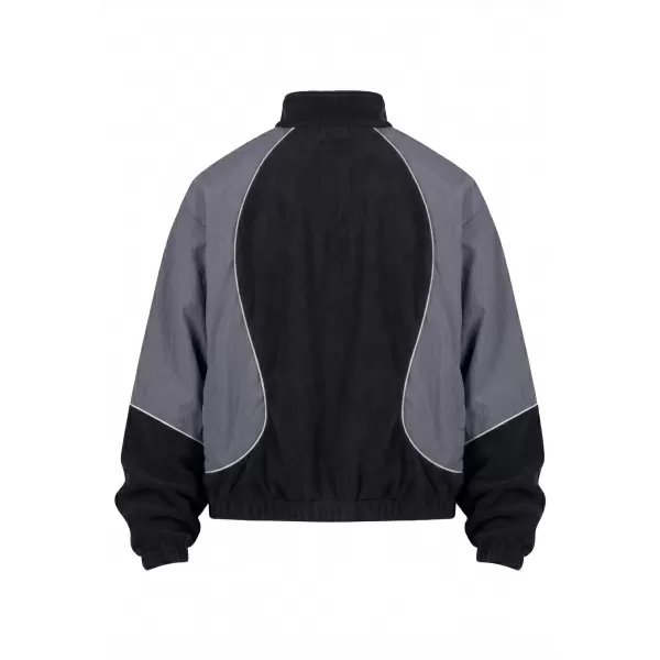  Moška trenirka jakna URBAN CLASSICS TB8602-07652 ČRNA/MAGNET 