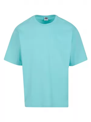 Moška majica s kratkimi rokavi URBAN CLASSICS TB7582-04221 BERILNO MODRA