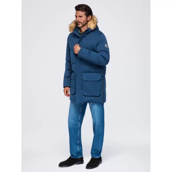  Moška parka OMBRE OM-JALJ-0310 MORNARSKO MODRA 