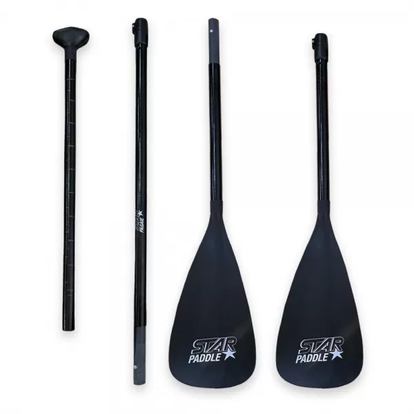  Veslo STAR Fiberglass 4T Combo ČRNA 