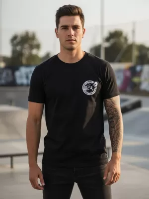 Moška majica s kratkimi rokavi DSTREET NX078R ČRNA