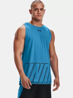 Moški brezrokavnik UNDER ARMOUR UA BASELINE REVERSIBLE TANK 1361899-422 MODRA
