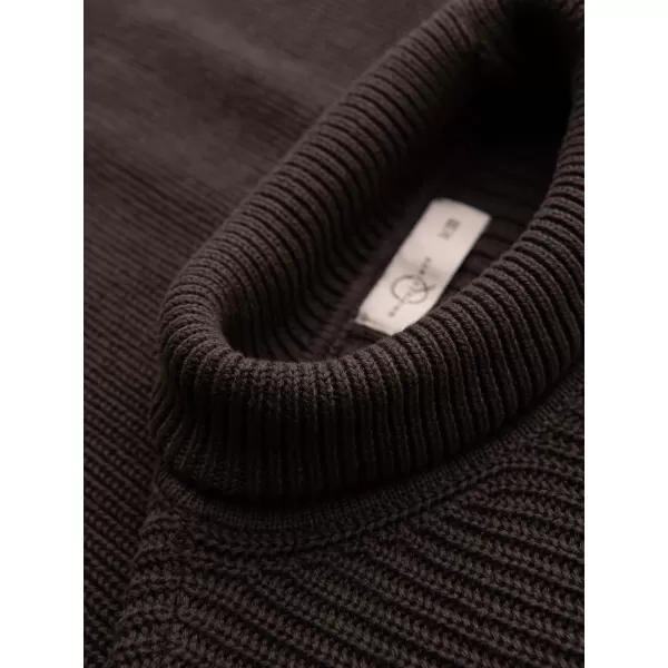 Moška majica z ovratnikom OMBRE OM-SWTN-0189 TEMNO RJAVA 