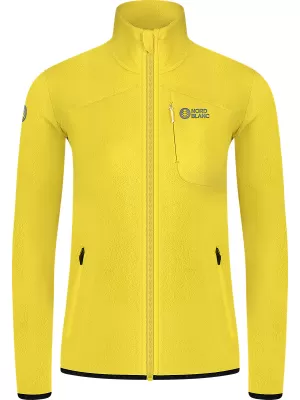 Lahek ženski pulover iz flisa NORDBLANC MAPLE NBSFL8374 JANTAR