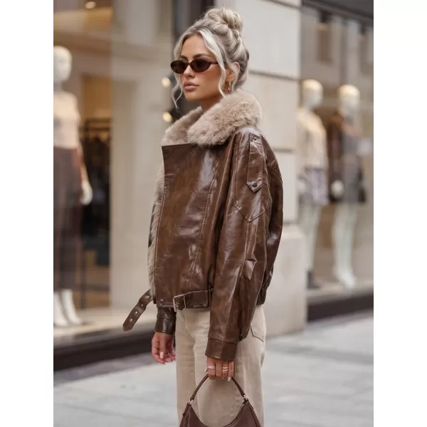  Ženska jakna DSTREET TY5708 RJAVA 