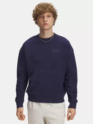 Moški pulover UNDER ARMOUR ICON REV TERRY CREW 6003942-403 MODRA