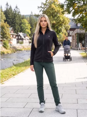 Ženski pulover iz flisa ALTISPORT ALW002852 ČRNA IN SREBRNA
