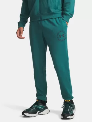 Moške trenirke UNDER ARMOUR RIVAL LW GRAPHIC JOGGER 6014688-338 ZELENA