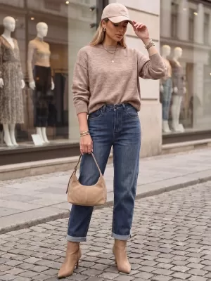 Ženske hlače DSTREET UY3113 MODRA