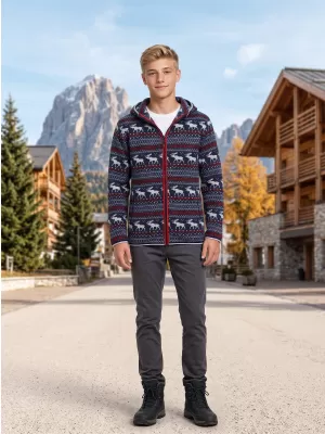 Otroški topel pulover ALPINE PRO NORESO MOONLIT OCEAN VARIANTA PB