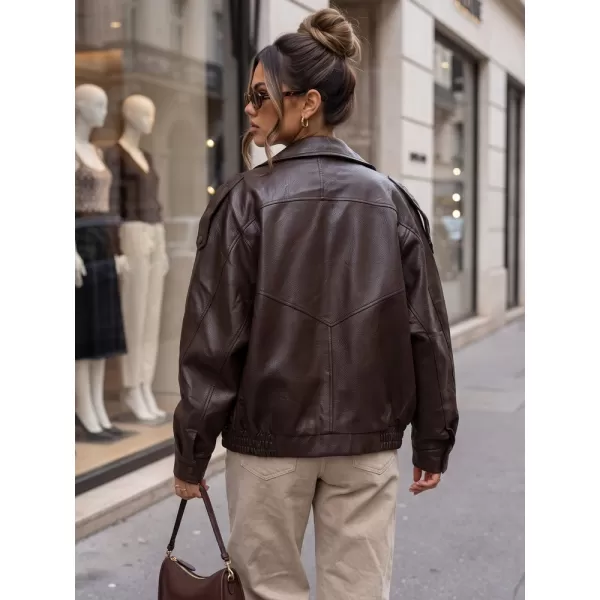  Ženska jakna DSTREET TY5961 RJAVA 