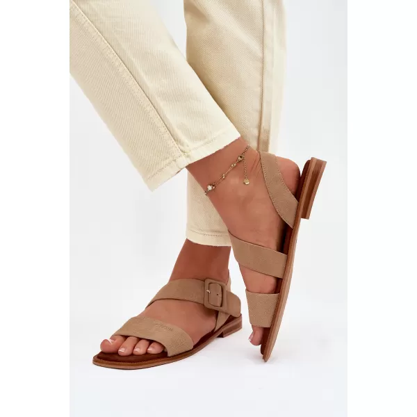  Ženske sandale BIG STAR SHOES TT274491 BEŽ 