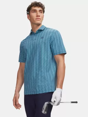 Moški Polo UNDER ARMOUR UA DRIVE CHILL PRINTED POLO 6009724-466 MODRA