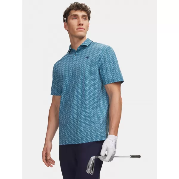  Moški Polo UNDER ARMOUR UA DRIVE CHILL PRINTED POLO 6009724-466 MODRA 