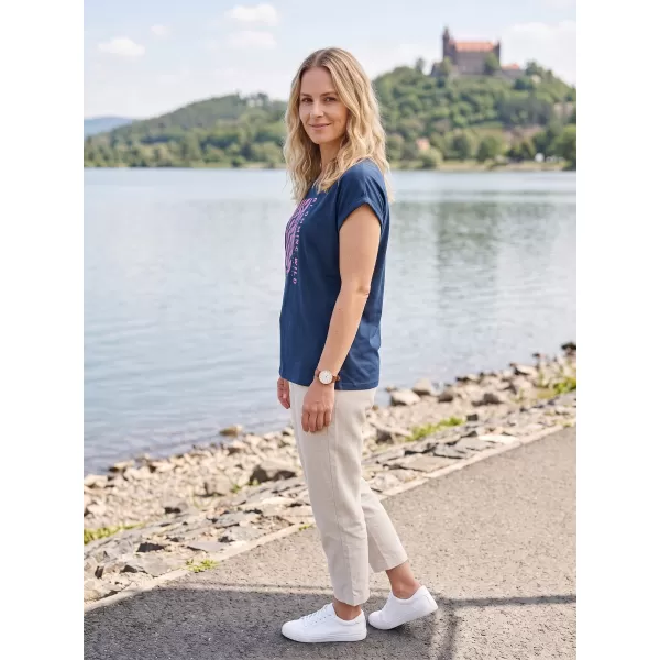  Ženska majica za prosti čas ALPINE PRO NOGERA 2 MOONLIT OCEAN VARIANTA PB 