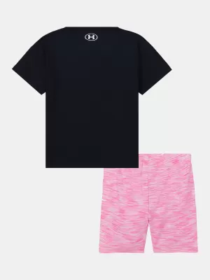 Komplet za punčko UNDER ARMOUR TWIST BIKE SHORT SET UASII0PR-001 ČRNA