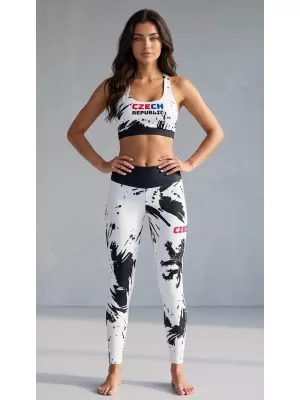 Ženske vrhunske dolge funkcionalne pajkice (nove velikosti) ALTISPORT VOJ/ALW036LEG05 ABSTRAKCIJA