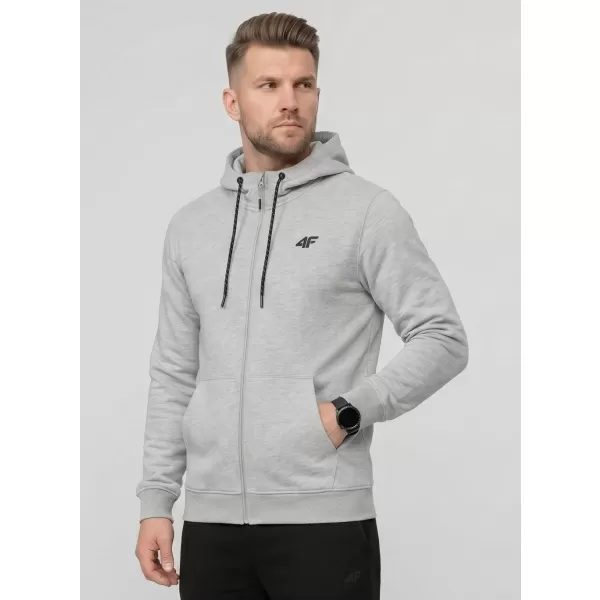  Moški pulover 4F WMM00TSWSM2550 HLADNO SVETLO SIV MELANGE 