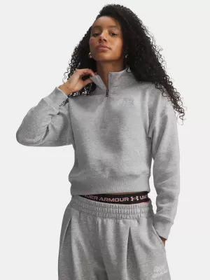 Ženski pulover UNDER ARMOUR RIVAL FLEECE SCRIPT HZ 6012292-011 SIVA