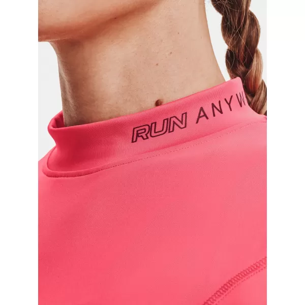  Ženska majica s kratkimi rokavi UNDER ARMOUR UA RUN ANYWHERE LASER LS 1365641-819 ROZA 