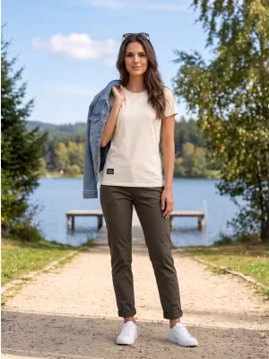 Ženska majica s kratkimi rokavi ALTISPORT NP/ALWST26001 NARAVNO