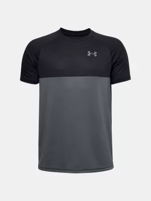 Fantovska majica s kratkimi rokavi UNDER ARMOUR TECH COLORBLOCK SS 1357548-001 ČRNA