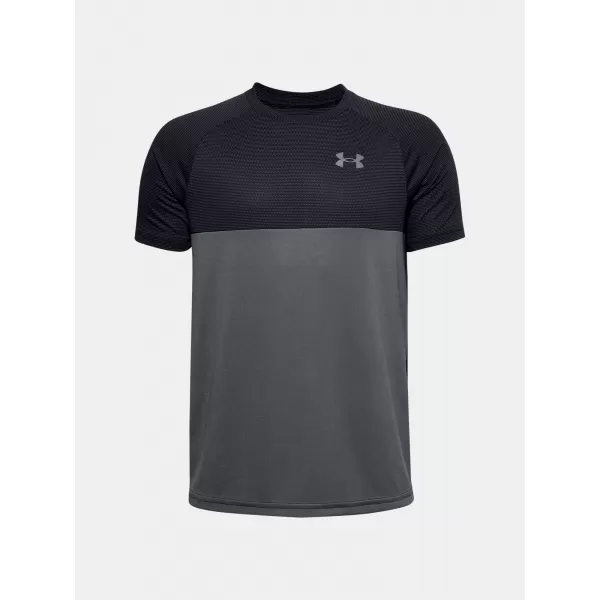 Fantovska majica s kratkimi rokavi UNDER ARMOUR TECH COLORBLOCK SS 1357548-001 ČRNA 
