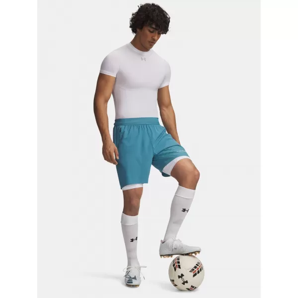  Moške kratke hlače UNDER ARMOUR HG ELITE LONG SHORTS 6015388-100 BELA 