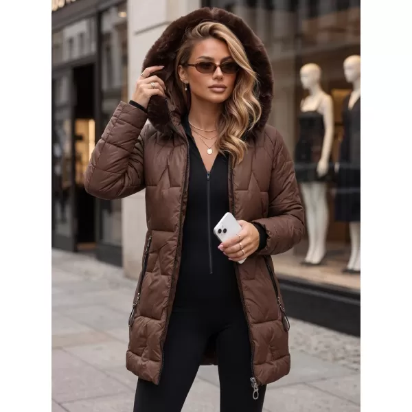 Ženska jakna DSTREET TY5736 RJAVA 