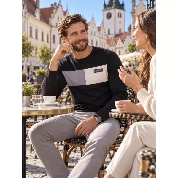  Moška majica s kratkimi rokavi ALTISPORT IVAS ČRNA 