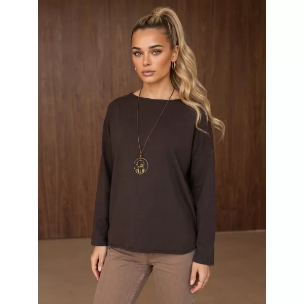  Ženska bluza DSTREET RY2942 RJAVA 